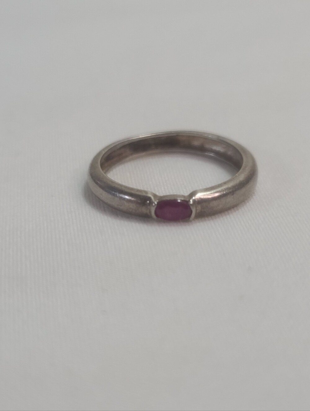 Château d'Argent Natural Ruby Gemstone Sterling Silver 925 ring Size 8.75